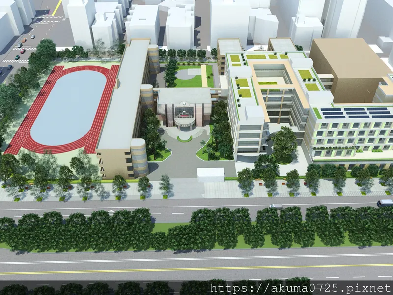 敦化國小新建模擬圖 建築設計